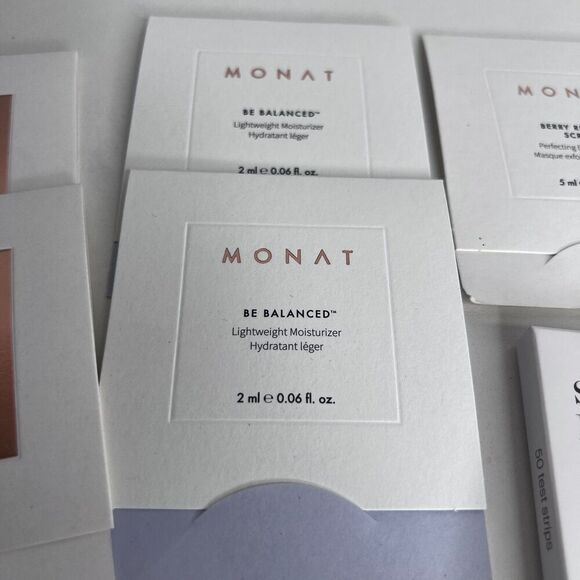 Monat Samples Skin Care Variety Pack LOT 9 + Skin Care Routine Pack + Booklet - Picture 3 of 13